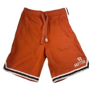 Y2K Vintage Abercrombie & Fitch Stitched Basketball Shorts Orange XS Sports